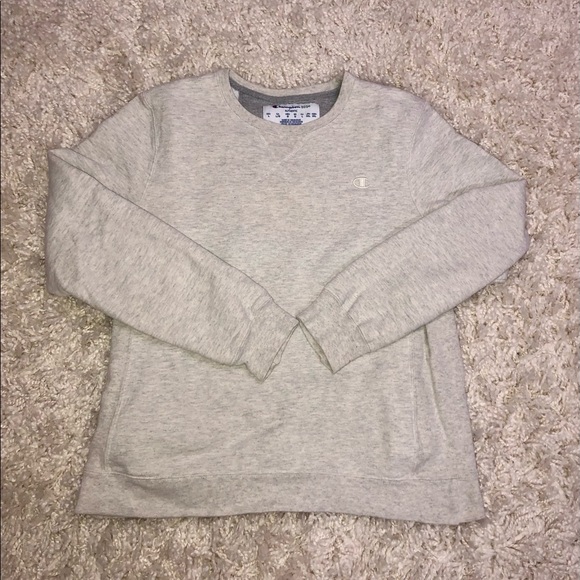 Cream Heathered Champion Crewneck - Picture 1 of 3